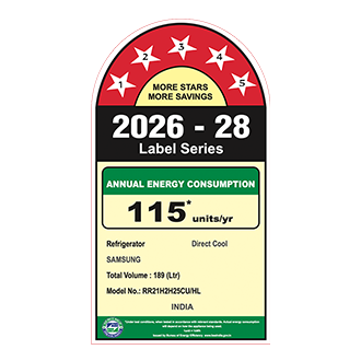 Samsung 189 L Single Door Refrigerator with Horizontal Curve Design, 5★ RR21H2H25CU — RR21H2H25CU/HL — alternate view
