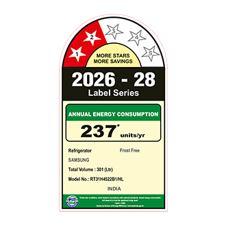 Samsung 301 L Double Door Refrigerator with Twin Cooling Plus™, 2★ RT31H4522B1 — RT31H4522B1/HL — alternate view