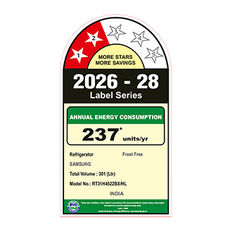 Samsung 301 L Double Door Refrigerator with Twin Cooling Plus™, 2★ RT31H4522BX — RT31H4522BX/HL — alternate view