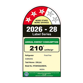 Samsung 330 L Double Door Refrigerator with Bespoke AI, 3★ RT34HG5A23BX — RT34HG5A23BXHL — alternate view