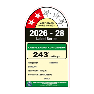 Samsung 350 L Double Door Refrigerator with Twin Cooling Plus™, 2★ RT38HG5C42B1 — RT38HG5C42B1HL — alternate view