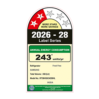 Samsung 350 L Double Door Refrigerator with Twin Cooling Plus™, 2★ RT38HG5C42S8 — RT38HG5C42S8HL — alternate view