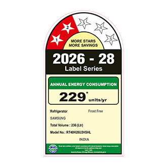 Samsung 236 L Double Door Refrigerator with Convertible Freezer, 2★ RT40H28U2HS — RT40H28U2HSHL — alternate view