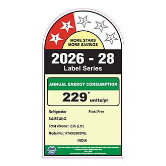 Samsung 236 L Double Door Refrigerator with All Around Cooling, 2★ RT40H28W2P — RT40H28W2PNL — alternate view