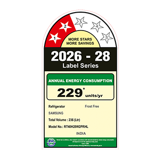 Samsung 236 L Double Door Refrigerator with All Around Cooling, 2★ RT40H28W2PR — RT40H28W2PRHL — alternate view