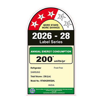 Samsung 236 L Double Door Refrigerator with All Around Cooling, 3★ RT40H28W3Q — RT40H28W3QHL — alternate view