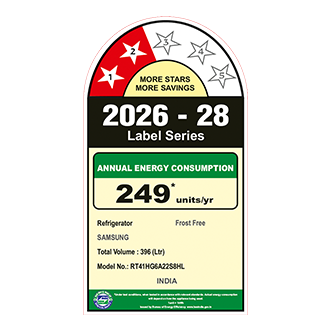 Samsung 396 L Double Door Refrigerator with Bespoke AI, 2★ RT41HG6A22S8 — RT41HG6A22S8HL — alternate view
