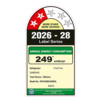 Samsung 396 L Double Door Refrigerator with Twin Cooling Plus™, 2★ RT41HG6C42S8 — RT41HG6C42S8HL — alternate view