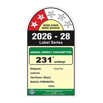 Samsung 256 L Double Door Refrigerator with Bespoke AI, 2★ RT80H30U2T — RT80H30U2THL — alternate view