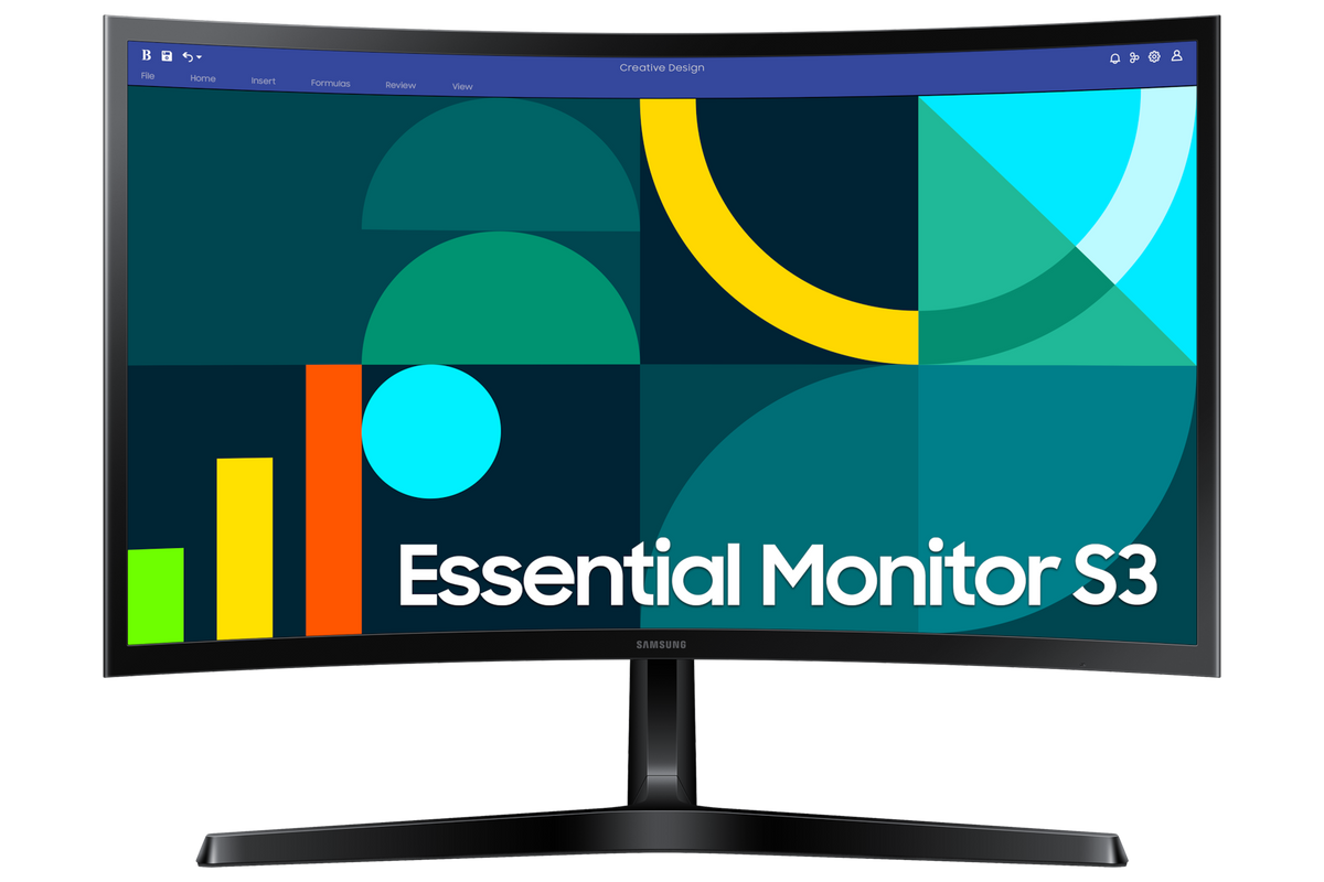 Samsung 60.5 cm (24) FHD Curved Monitor with 100 Hz refresh rate, Game Mode and Eye Saver Mode — LS24D368GAWXXL — product view