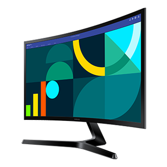 Samsung 60.5 cm (24) FHD Curved Monitor with 100 Hz refresh rate, Game Mode and Eye Saver Mode — LS24D368GAWXXL — alternate view