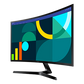 Samsung 68.5 cm (27) FHD Curved Monitor with 100 Hz refresh rate, Game Mode and Eye Saver Mode — LS27D368GAWXXL — alternate view