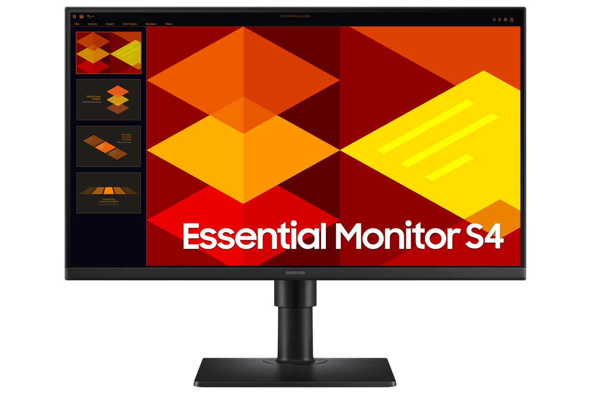 Samsung 60.5 cm (24) FHD Monitor with IPS Panel, 100Hz refresh rate and Height Adjustable stand — LS24D402GAWXXL — product view