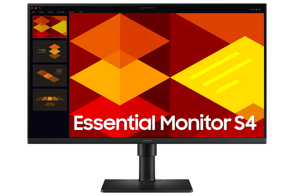 Samsung 68.6 cm (27) FHD IPS Monitor with 100 Hz refresh rate, height adjustable stand and borderless design — LS27D400GAWXXL — product view