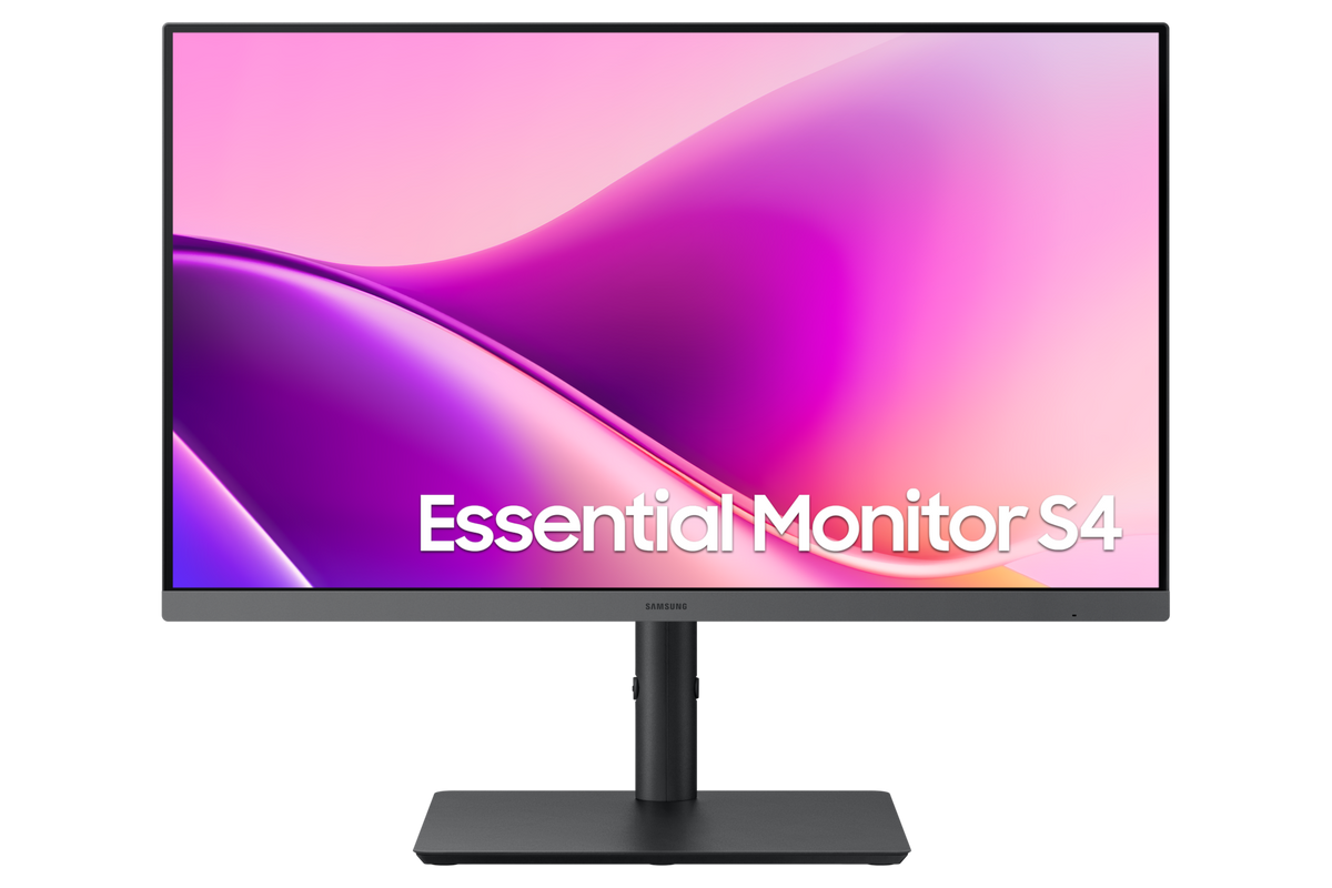 Samsung 60.5 cm (24) FHD Monitor with IPS Panel, USB-C, LAN port and 100Hz refresh rate — LS24F430UAWXXL — product view