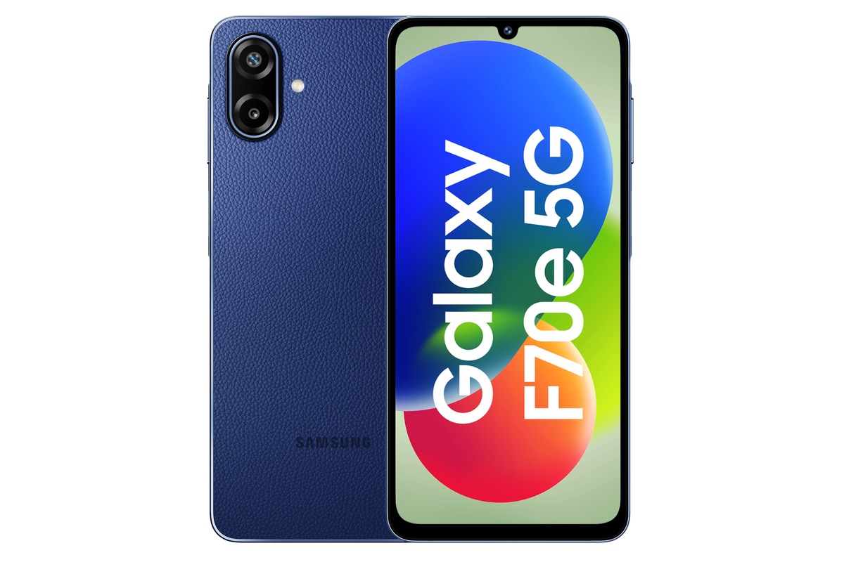 Samsung Galaxy F70e 5G (4 GB Memory) — SM-E076BDBAINS — product view