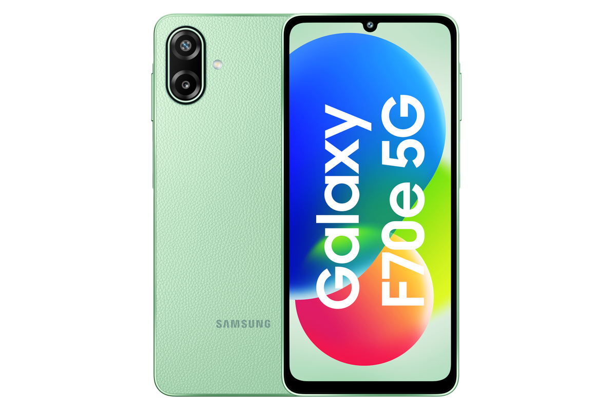 Samsung Galaxy F70e 5G (4 GB Memory) — SM-E076BLGAINS — product view