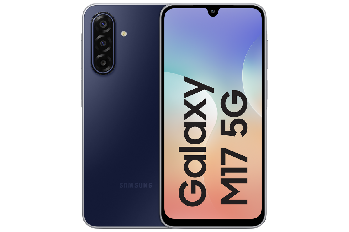 Samsung Galaxy M17 5G (4 GB Memory) — SM-M176BZKAINS — product view