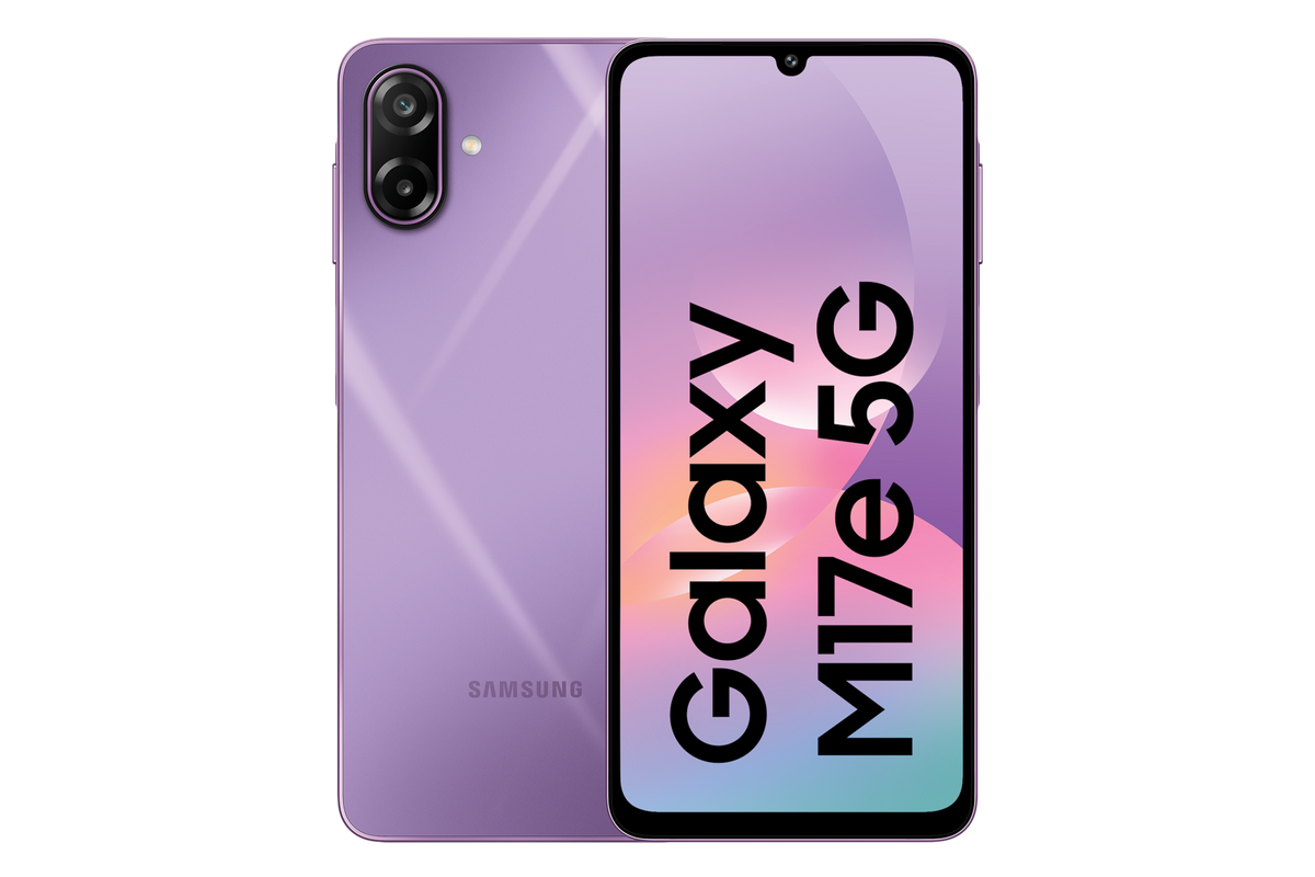 Samsung Galaxy M17e 5G (6 GB Memory) — SM-M076BLVBINS — product view