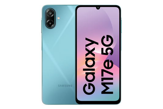 Samsung Galaxy M17e 5G (4 GB Memory) — SM-M076BLBAINS — product view