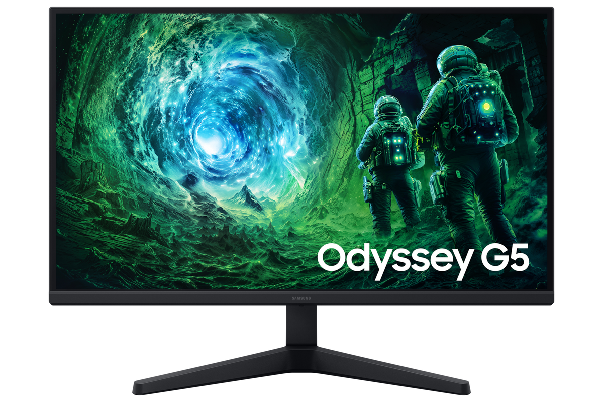 Samsung 68.5 cm (27) Odyssey G5 QHD Gaming Monitor with 200 Hz refresh rate and AMD FreeSync Premium — LS27FG530EWXXL — product view
