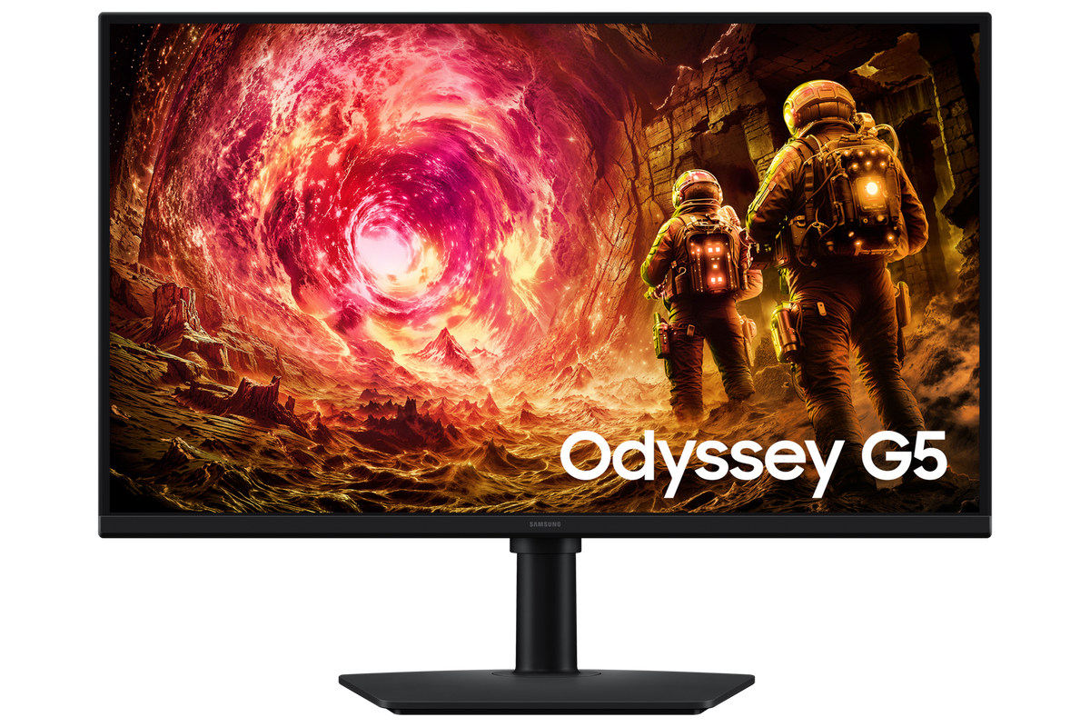 Samsung 68.5 cm (27) Odyssey G5 QHD Gaming Monitor with IPS panel and 180 Hz refresh rate — LS27FG502EWXXL — product view