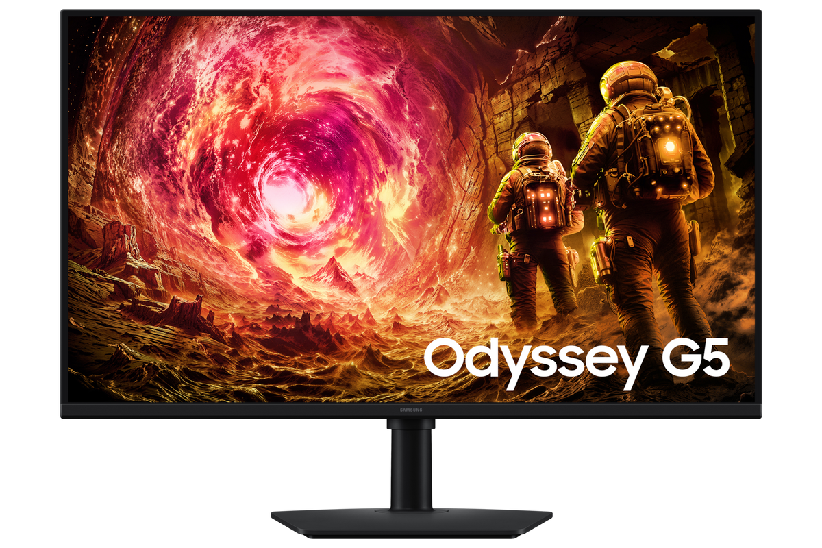 Samsung 80 cm (32) Odyssey G5 QHD Gaming Monitor with IPS panel and 180 Hz refresh rate — LS32FG502EWXXL — product view