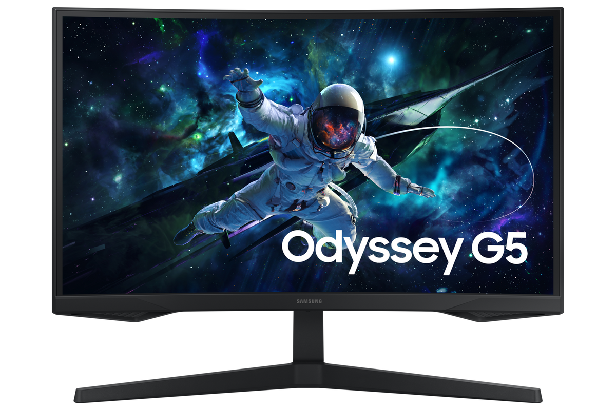 Samsung 68.5 cm (27) Odyssey G5 QHD Curved Gaming Monitor with 165Hz refresh rate — LS27CG550EWXXL — product view
