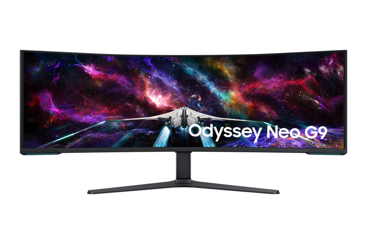Samsung 1.45 m (57) Odyssey Neo G9 Gaming Monitor with Dual UHD resolution and 240Hz refresh rate — LS57CG950NWXXL — product view