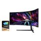 Samsung 1.45 m (57) Odyssey Neo G9 Gaming Monitor with Dual UHD resolution and 240Hz refresh rate — LS57CG950NWXXL — alternate view