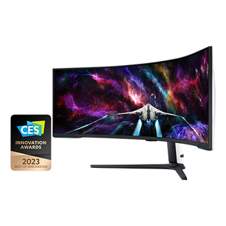 Samsung 1.45 m (57) Odyssey Neo G9 Gaming Monitor with Dual UHD resolution and 240Hz refresh rate — LS57CG950NWXXL — alternate view
