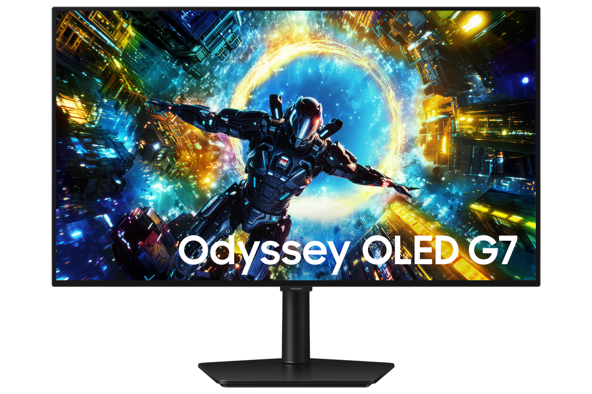 Samsung 80 cm (32) Odyssey OLED G7 G73SH 4K 165Hz / FHD 330Hz Gaming Monitor — LS32HG730SWXXL — product view