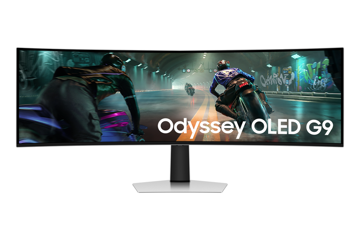 Samsung 1.24 m Odyssey OLED G9 Gaming Monitor with 0.03 ms response time and 144 Hz refresh rate — LS49DG910SWXXL — product view