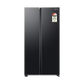 Samsung SBS Refrigerator RS76CG8003B1 and Front Load Washing Machine WW12DG5B24AX — F-BUNDLE000036 — alternate view