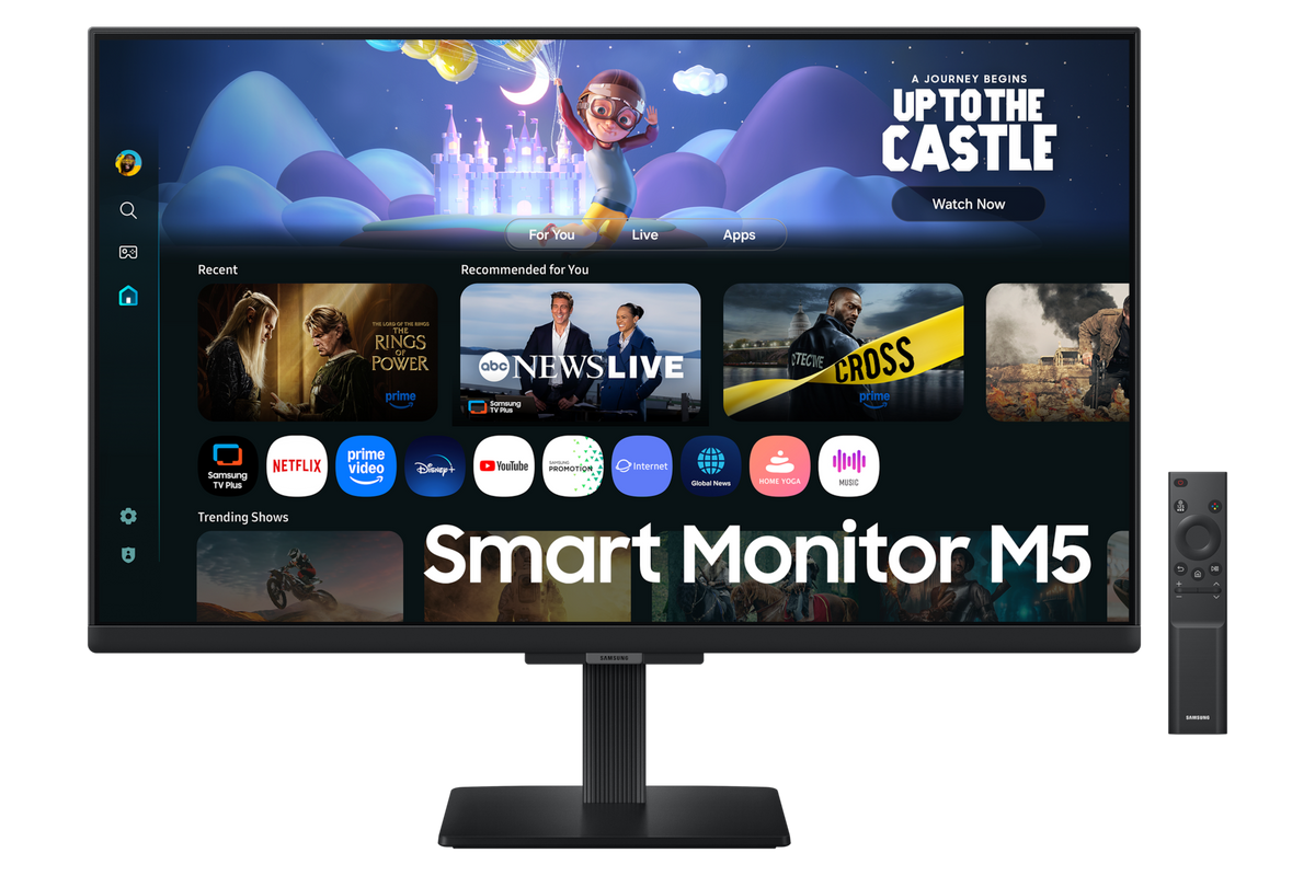 Samsung 68.6 cm (27) M5 FHD Smart Monitor with Smart TV experience — LS27FM500EWXXL — product view