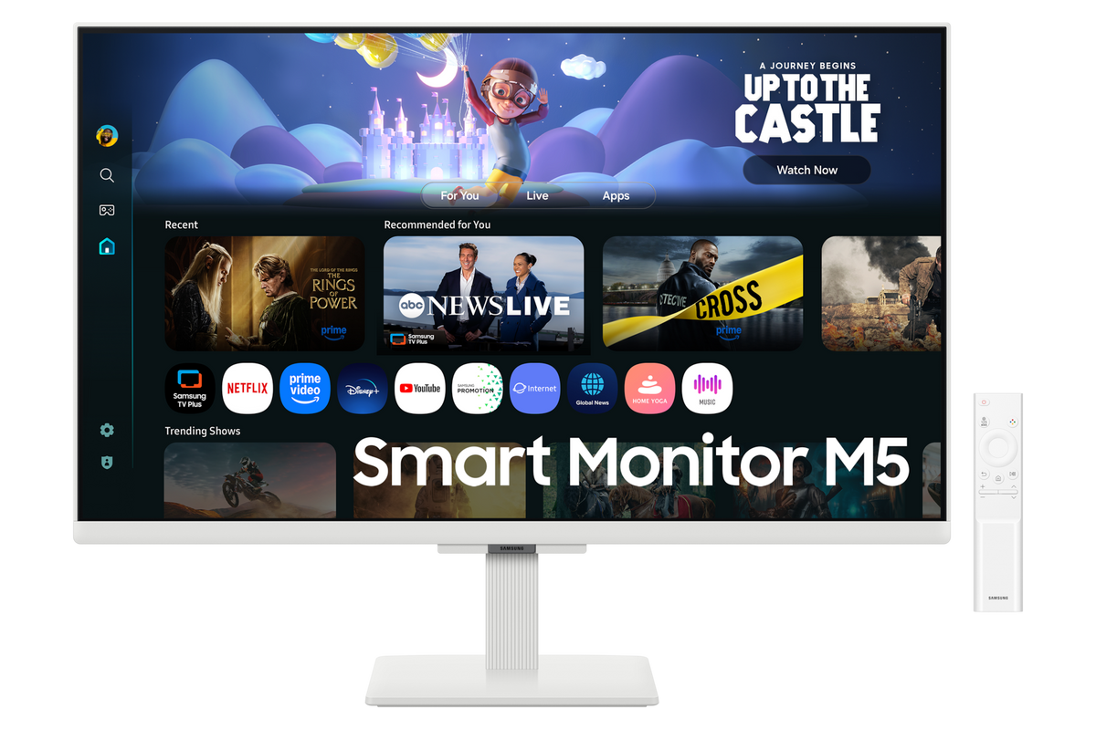 Samsung 68.6 cm (27) M5 FHD Smart Monitor with Smart TV experience — LS27FM501EWXXL — product view