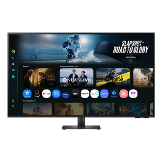 Samsung 1.08 m (43) M7 UHD 4K Smart Monitor (2025) featuring Smart TV experience with AI — LS43FM700UWXXL — alternate view