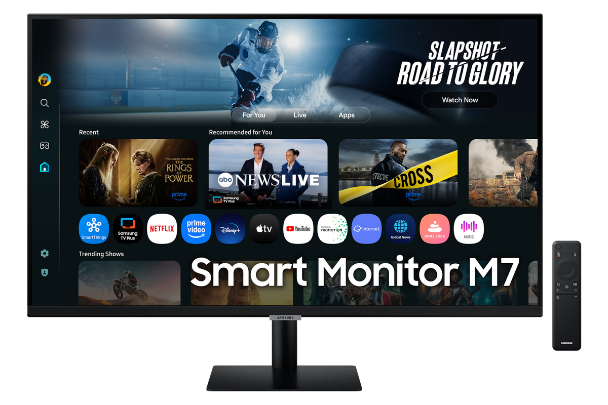 Samsung 80 cm (32) M7 UHD 4K Smart Monitor (2025) featuring Smart TV experience with AI — LS32FM700UWXXL — product view