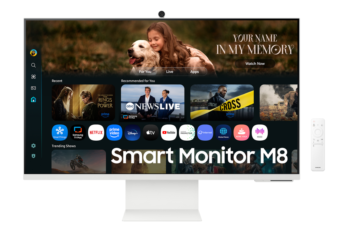 Samsung 80 cm (32) M8 UHD 4K AI Smart Monitor with Smart TV experience — LS32FM801UWXXL — product view