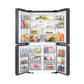 Samsung RF65DG90BDSG 650 L 4 Door Convertible French Door Refrigerator – Triple Cooling, FlexZone™, SmartThings Enabled, Black Caviar