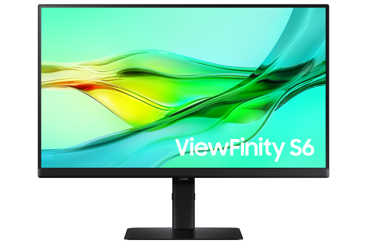 Samsung 60.45 cm (24) 2K QHD ViewFinity S6 Monitor with IPS panel, 100 Hz refresh rate, USB Type-C — LS24D604UAWXXL — product view