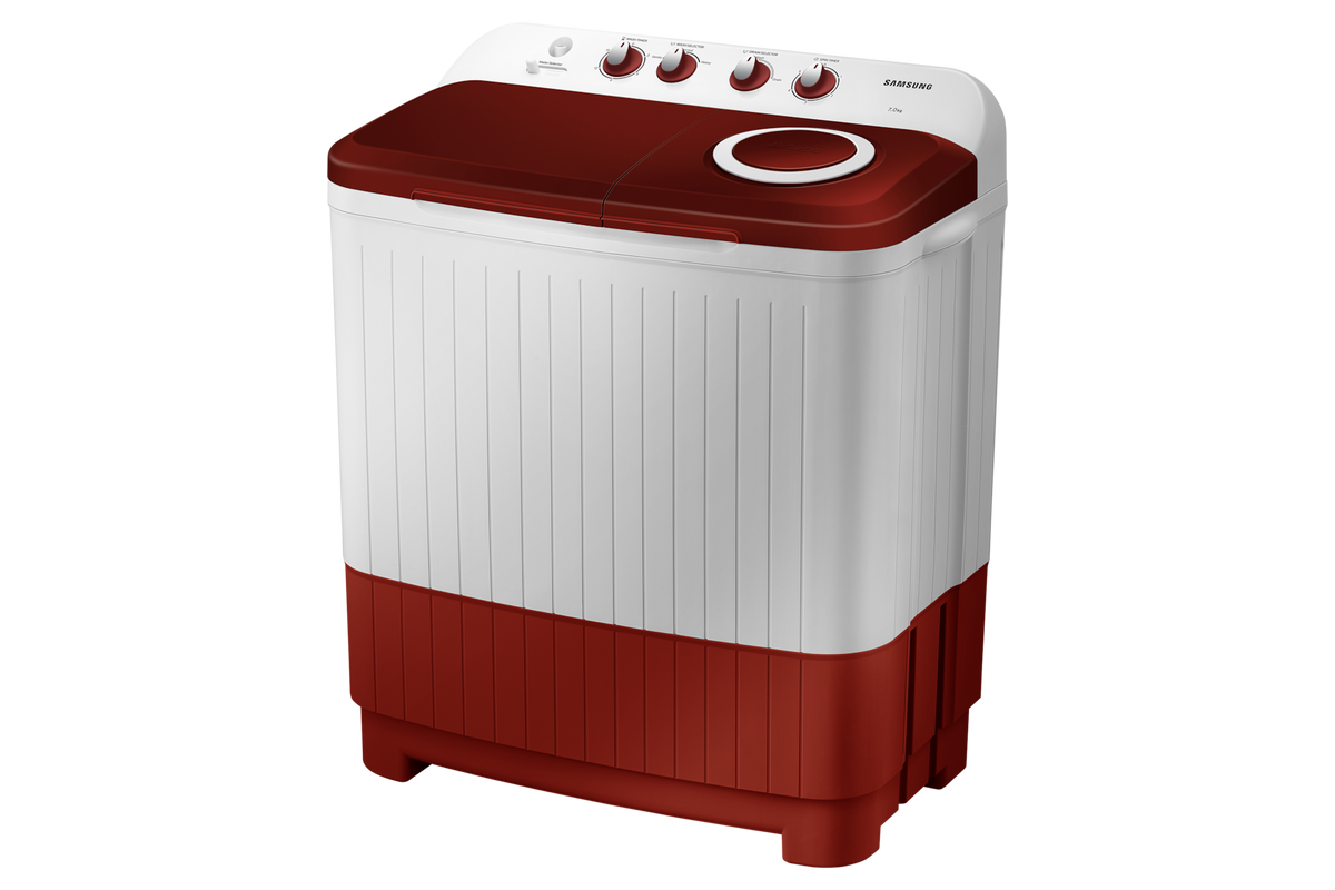 Samsung 7.0 kg Semi Automatic Washing Machine with Double Storm Pulsator, 5★ WT70C3000RR — WT70C3000RR/TL — product view