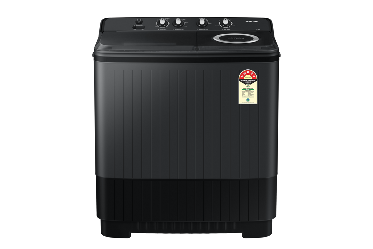 Samsung 11.5 kg Semi Automatic Washing Machine with Hexa Storm Pulsator, 5★ WT11A4260GD — WT11A4260GD/TL — product view