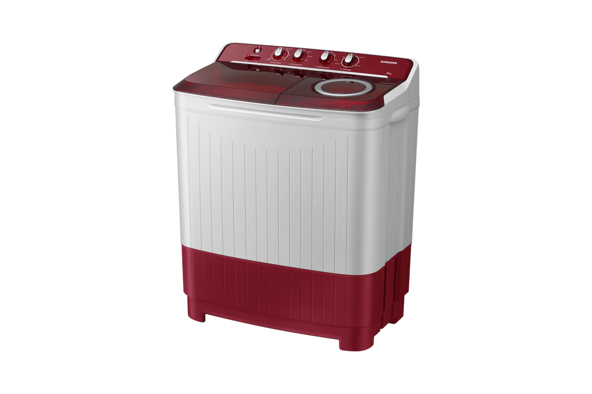 Samsung 8.5 kg Semi Automatic Washing Machine with Hexa Storm Pulsator, 5★ WT85B4200RR — WT85B4200RR/TL — product view