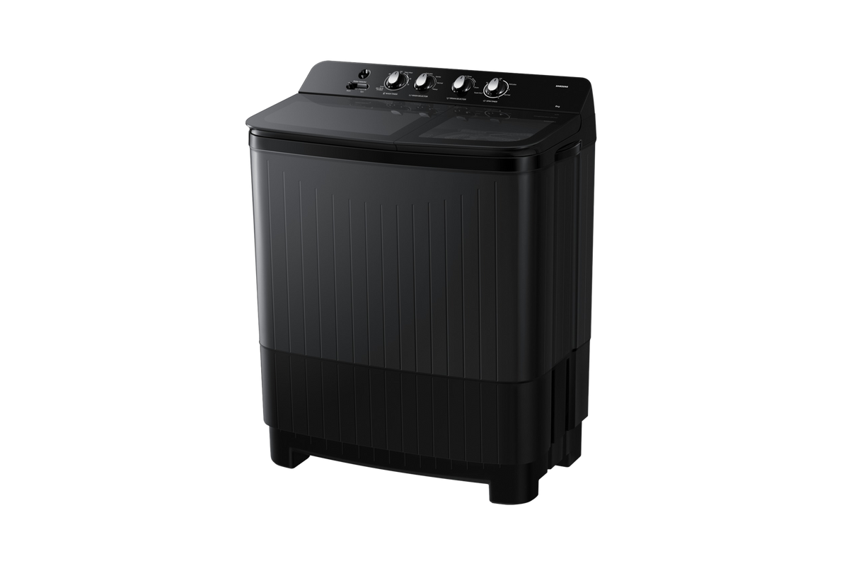 Samsung 8.0 kg Semi Automatic Washing Machine with Toughened Glass Lid, 5★ WT80F4560GD — WT80F4560GD/TL — product view