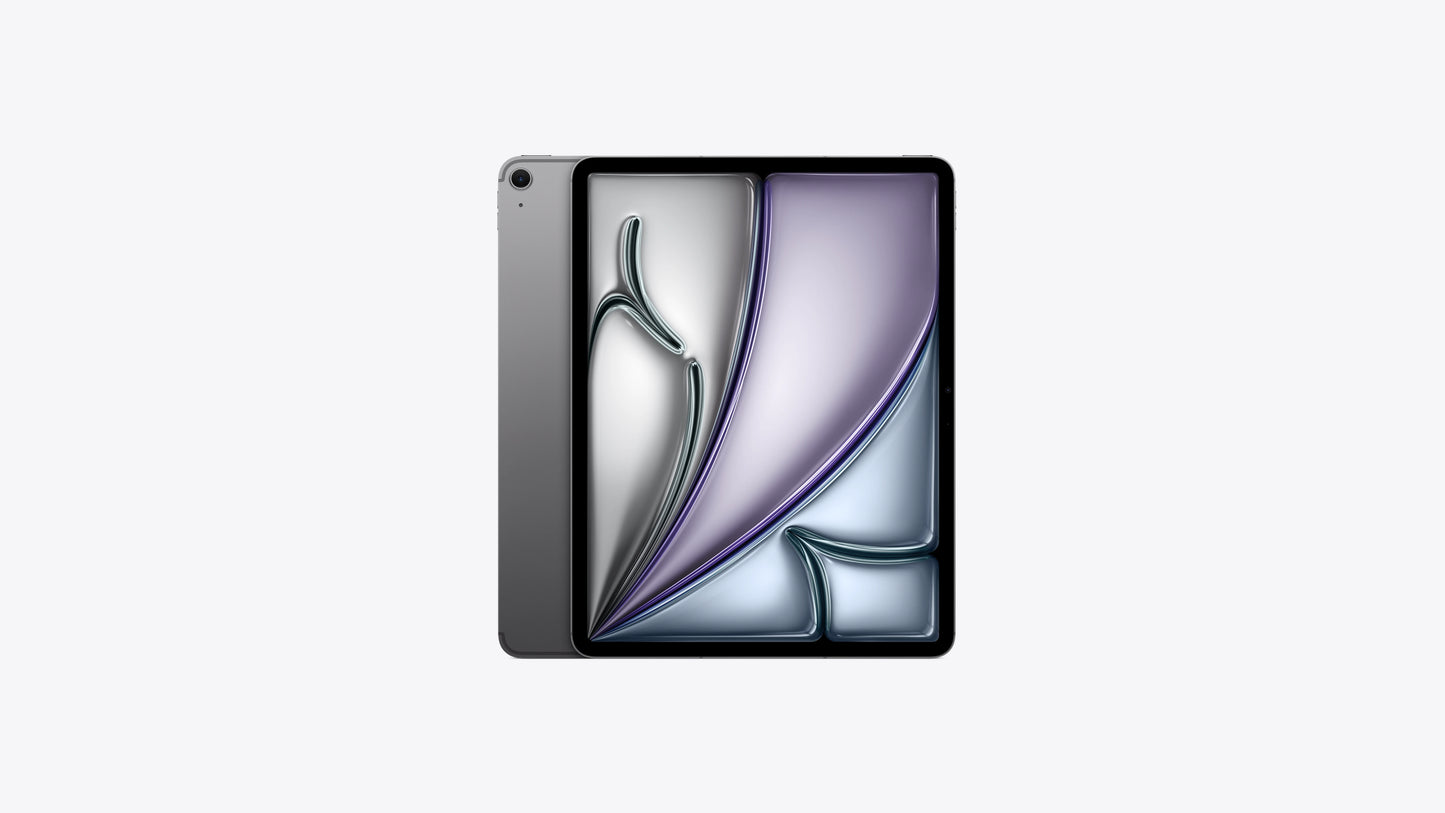 Foldable device with a stylized logo on a white background