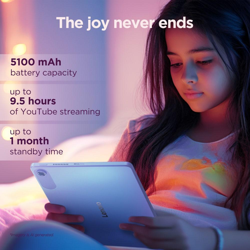 Lenovo Tab 25.65 cm (10.1 inch) Wi-Fi Tablet, 4 GB RAM, 64 GB, Blue, ZAEH0019IN (2025)