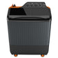 Lloyd GLWMS90HVGEX 9.0 Kg 5 Star Semi-Automatic Washing Machine | Dual Magic Filters | Toughened Glass Lids | Anti-Bacterial Body | Vibrant Orange & Grey
