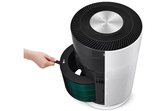 LG Air Purifier AS60GHWG0 PuriCare™ 360° ir Purifier Hit, Multi-filtration System, Compact in Size, PM 1.0 Sensor & Indicator, Wi-Fi Enabled,E11 Filter Hit Air Purifier Room Size 667ft² / 62 M²