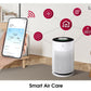 LG Air Purifier AS60GHWG0 PuriCare™ 360° ir Purifier Hit, Multi-filtration System, Compact in Size, PM 1.0 Sensor & Indicator, Wi-Fi Enabled,E11 Filter Hit Air Purifier Room Size 667ft² / 62 M²